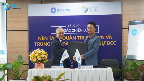 LỄ KÝ KẾT HỢP TÁC ĐỐI TÁC CHIẾN LƯỢC GIỮA BCC & BASE
